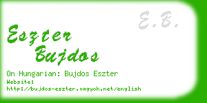 eszter bujdos business card